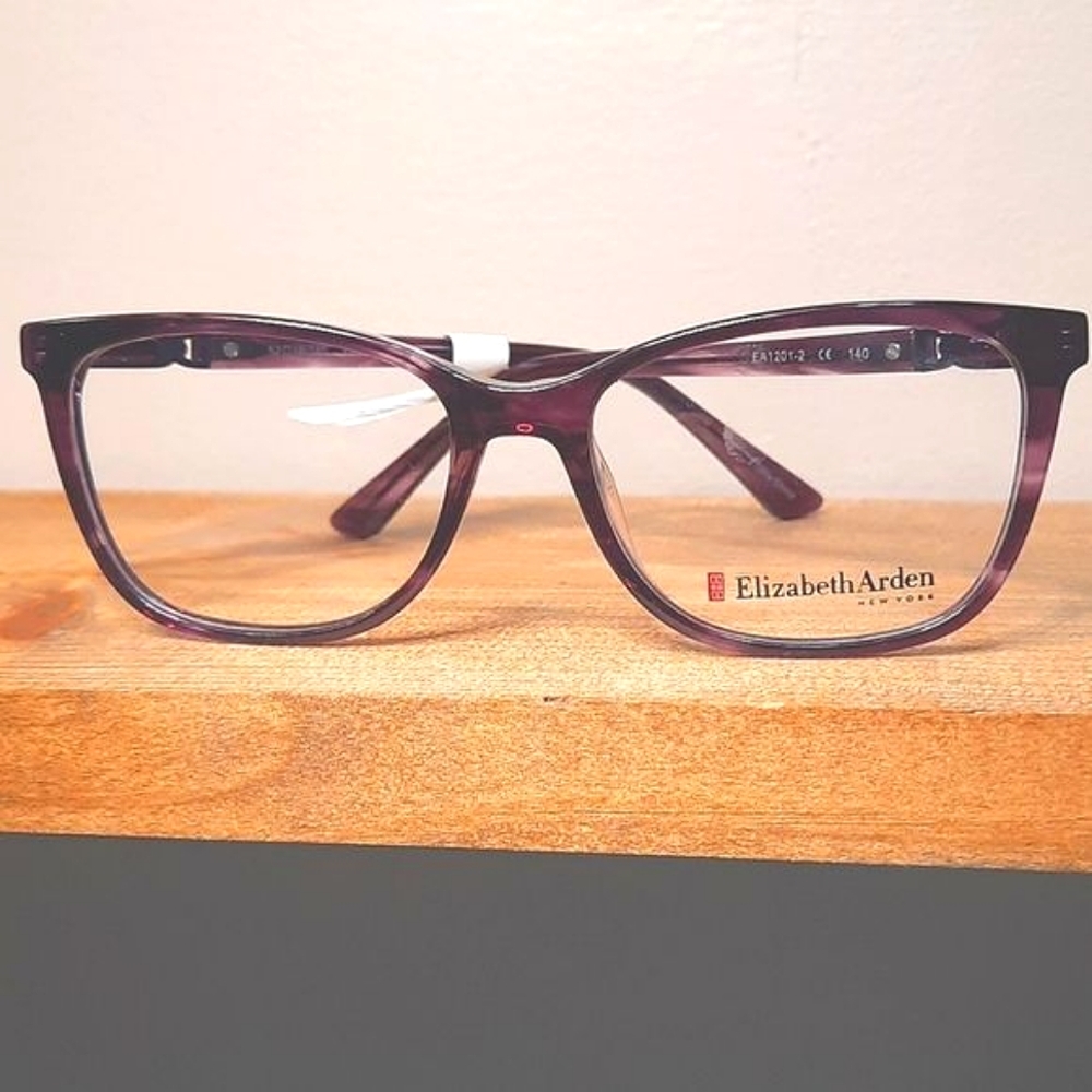 NEW Elizabeth Arden Eyeglass Frame, Prescription-ready PURPLE glasses 52-16-140
